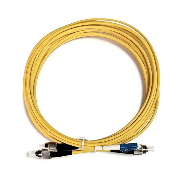 Damaged cable TV fiber optic cable