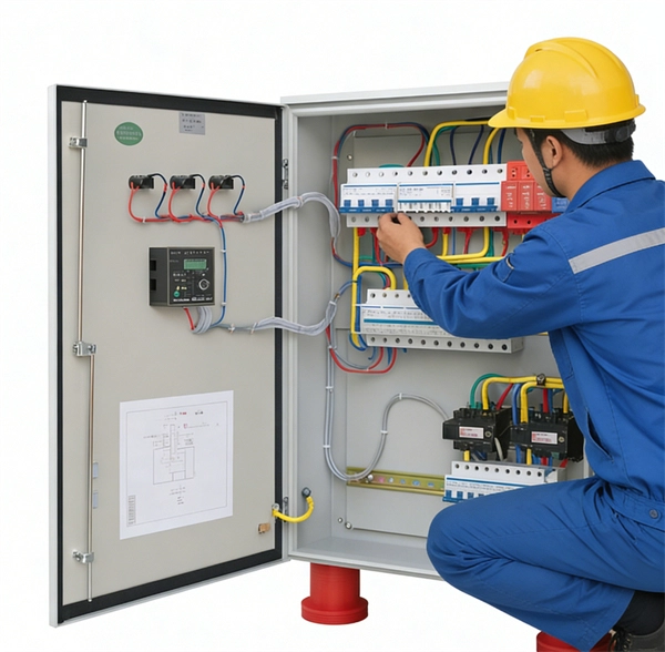 Top busbar box of distribution cabinet