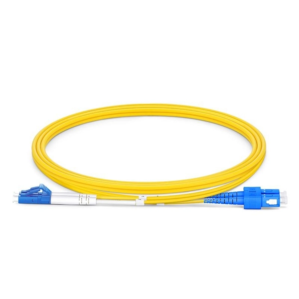 What cables are connected after the fiber optic patch panel