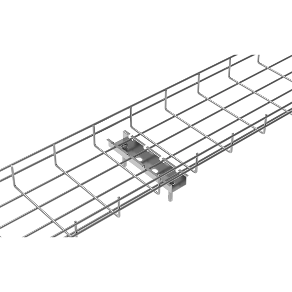 Installation diagram of mesh cable trays into server racks